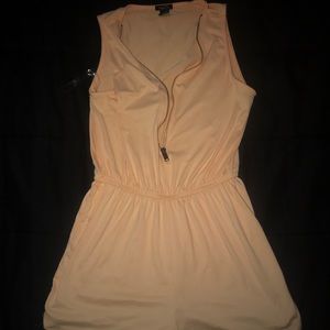 peach colored romper